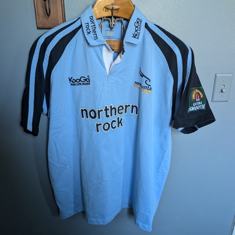 Kooga Newcastle Falcons Rugby Polo Shirt Jersey